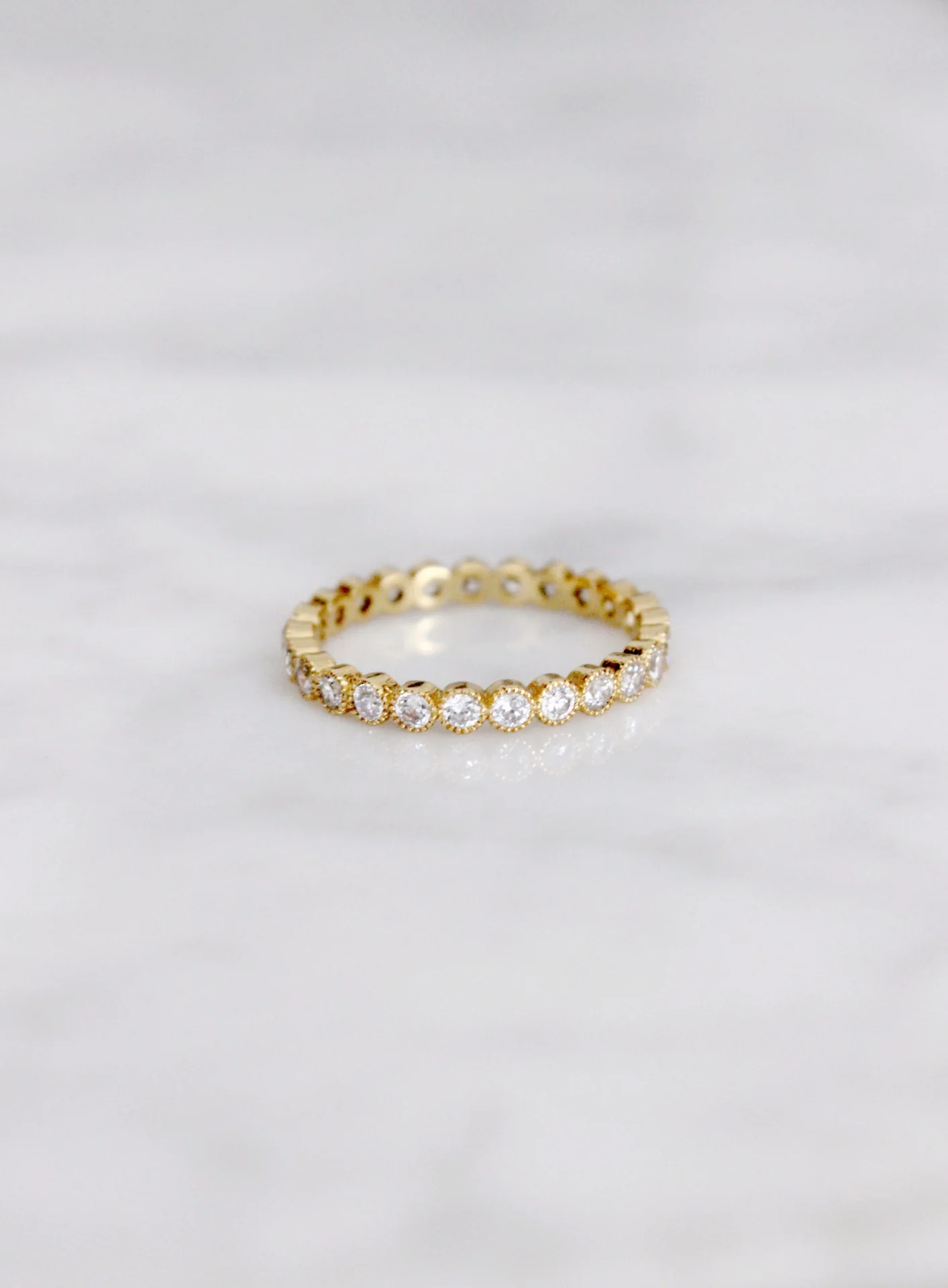 ROUND ETERNITY BAND- CLEAR | Katie Waltman Jewelry