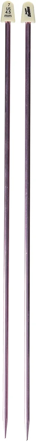 Susan Bates 14-Inch Silvalume Single Point Knitting Needle, 4.5mm, Rose | Walmart (US)