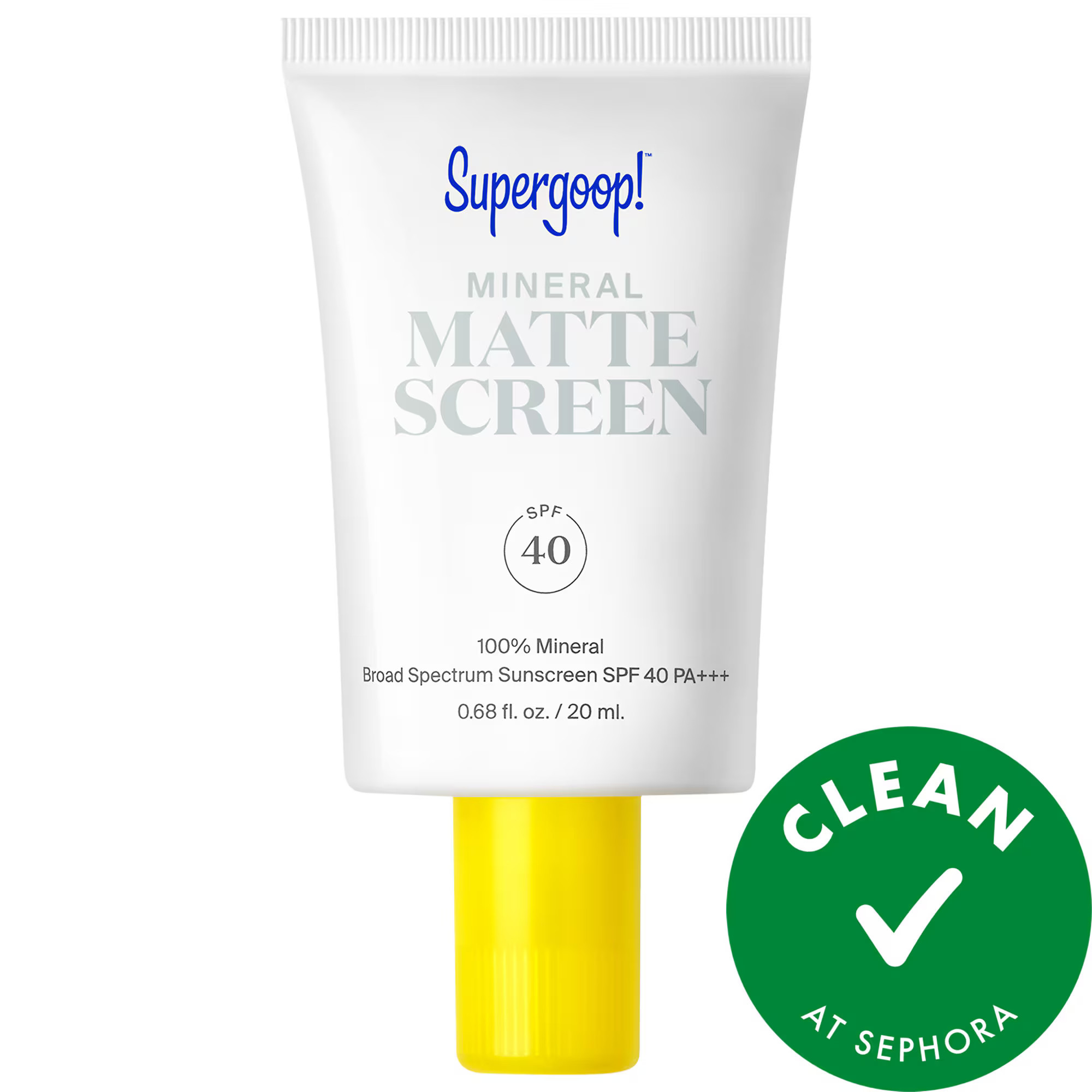[998]Supergoop! Mini Mineral Mattescreen Sunscreen SPF 40 .68 oz / 20 mL | Sephora (US)