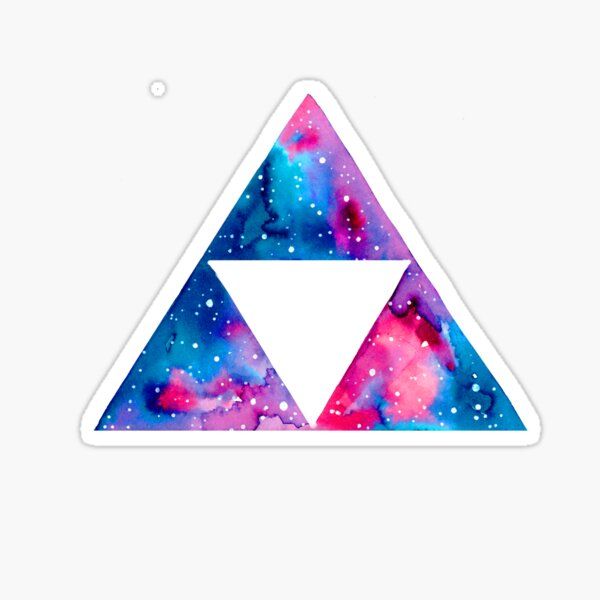 Galaxy Triforce Sticker | Redbubble (US)