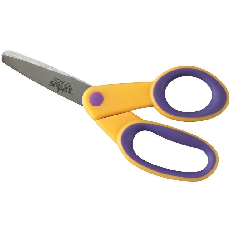 School Smart Blunt Tip Kid Scissors 5 Inch, Assorted Colors, Pack of 12 | Target