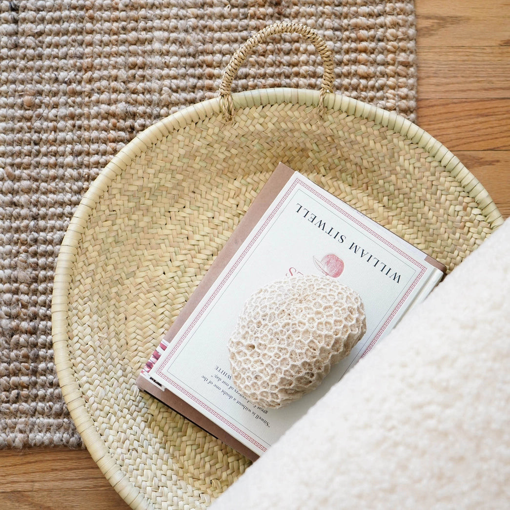 MOROCCAN STRAW WOVEN PLATE | Katie Waltman Jewelry