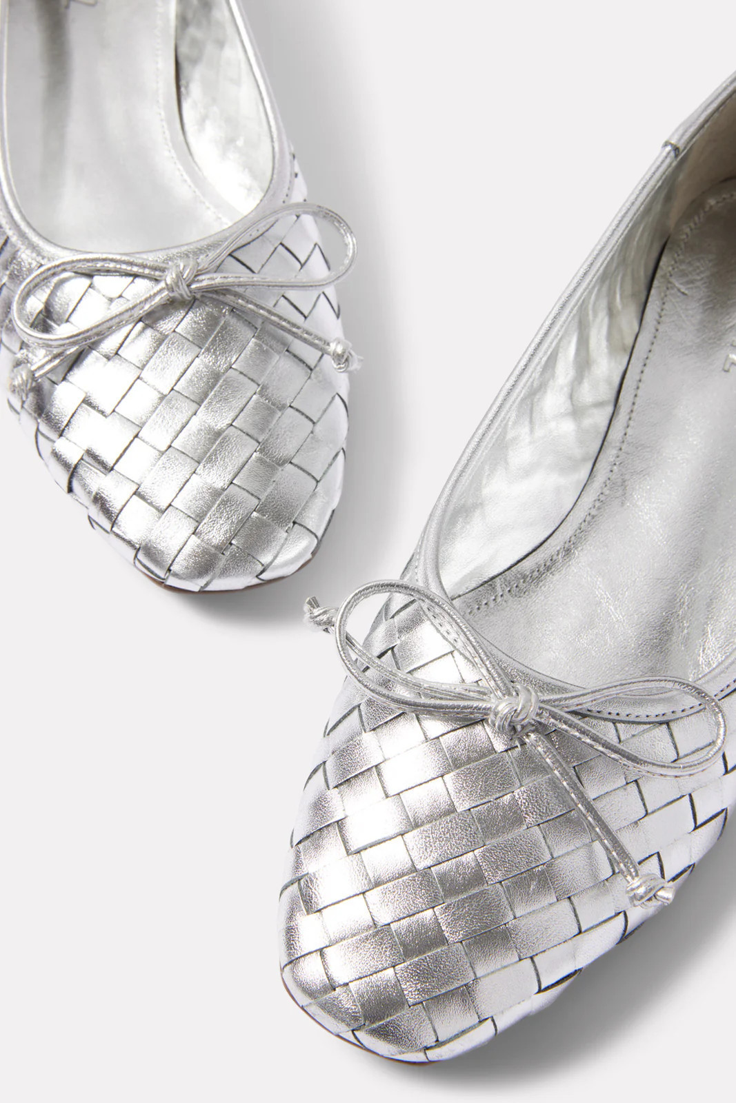 SCHUTZ Women's Arissa Woven Shoes, Size 8.5, Silver | moodytiger