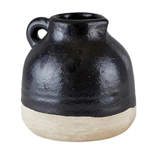 BLACK ARTISAN DIPPED VASE | Katie Waltman Jewelry