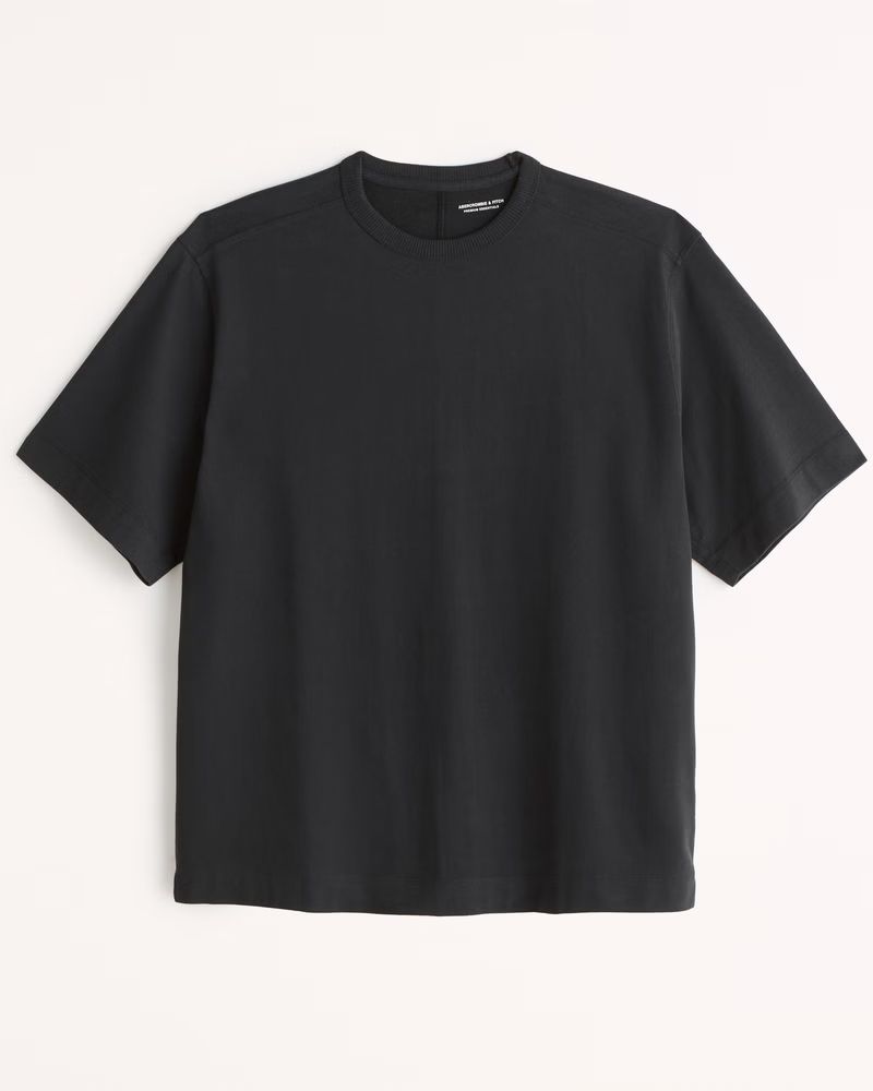 Abercrombie & Fitch Men's Premium Heavyweight Tee in Black - Size XXL | Abercrombie & Fitch (US)