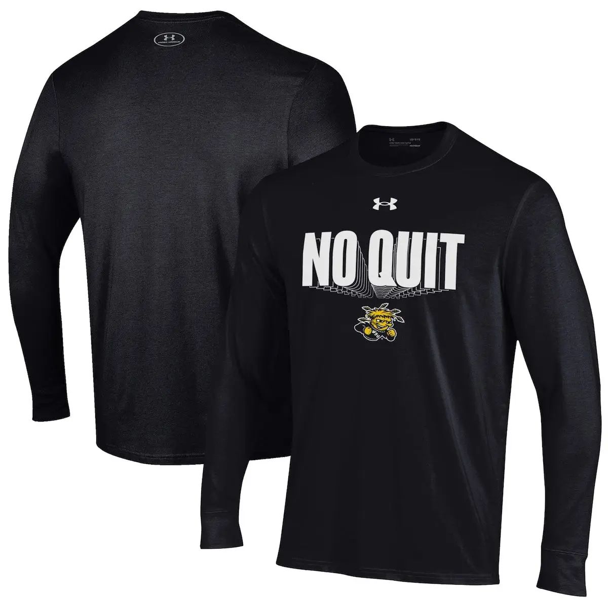 Men's Under Armour Black Wichita State Shockers Shooter Performance Long Sleeve T-Shirt at Nordstrom | Nordstrom