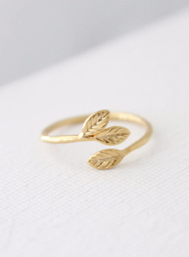ADJUSTABLE MINI LEAF BAND | Katie Waltman Jewelry