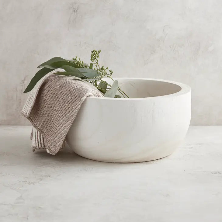 WHITE PAULOWNIA WOOD SERVING BOWL | Katie Waltman Jewelry