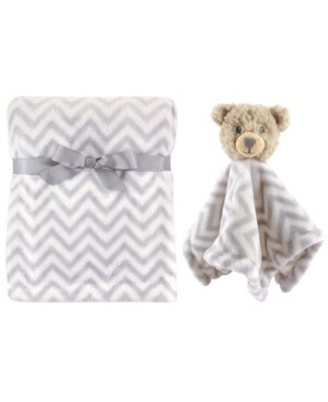 Hudson Baby Plush Blanket and Animal Security Blanket, 2-Piece Set, Gray Bear, One Size | Macys (US)