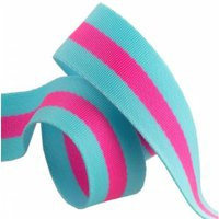 [638]Tula Pink Webbing 2Yd X 1.5In - Aqua & Hot | Etsy (US)