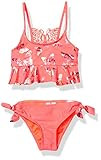 Limited Too Girls' Toddler Printed Two Piece Swimsuit with Ruffle Trim, Orange, 2T | Amazon (US)
