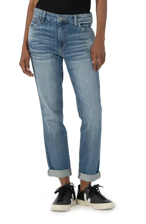 KUT from the Kloth Catherine Fab Ab High Waist Boyfriend Jeans in Look at Nordstrom, Size 0 | Nordstrom