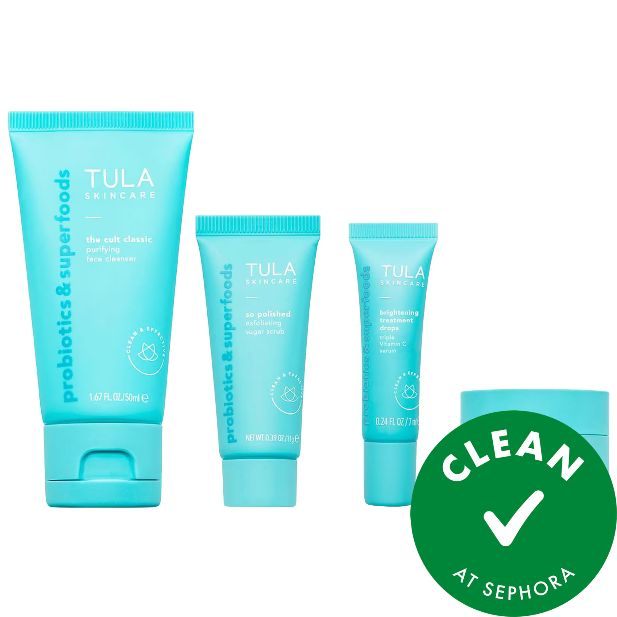 [998]TULA Skincare On The Go Best Sellers Travel Kit | Sephora (US)