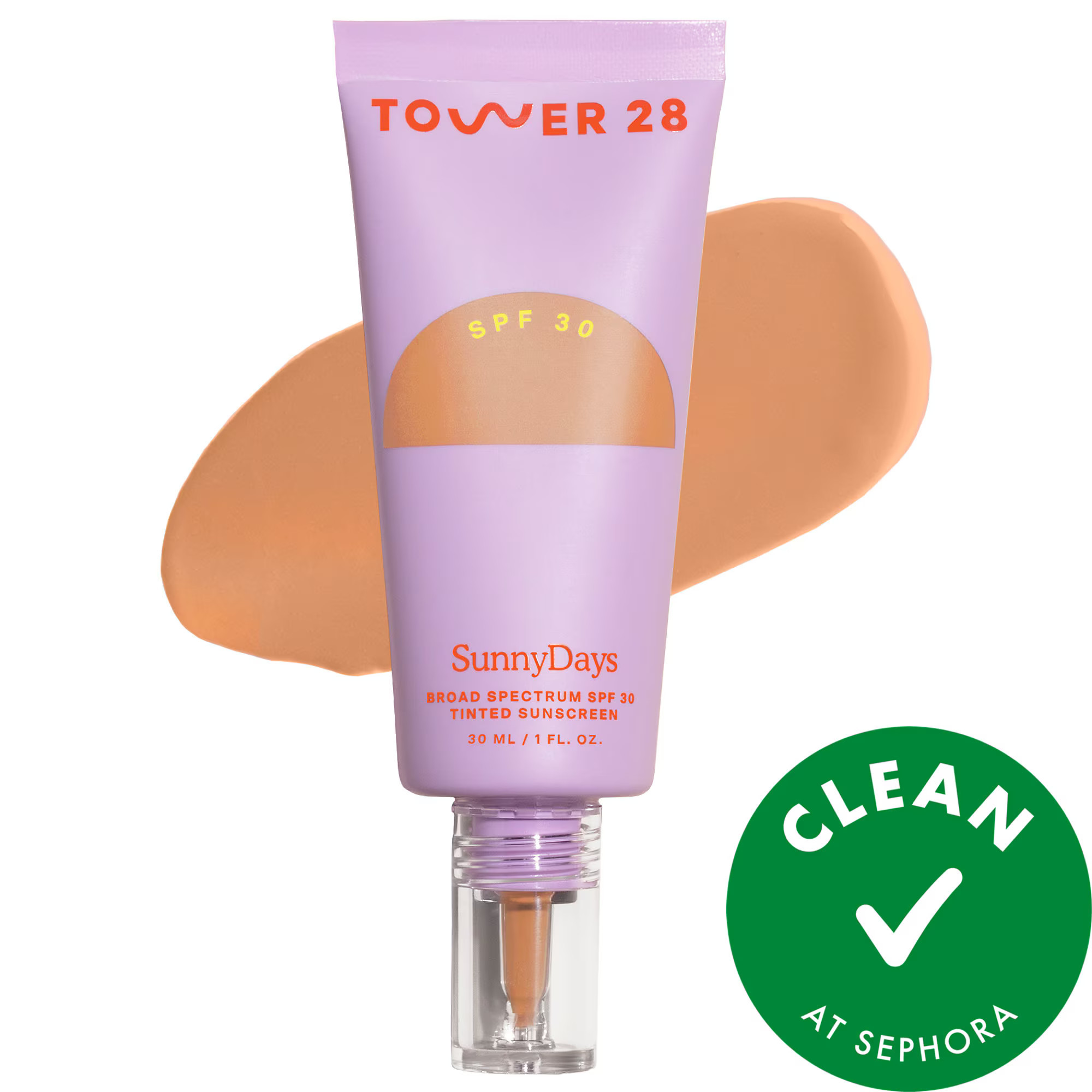 [998]Tower 28 Beauty SunnyDays SPF 30 Tinted Sunscreen Foundation 25 Ocean Park 1 oz/ 30 mL | Sephora (US)