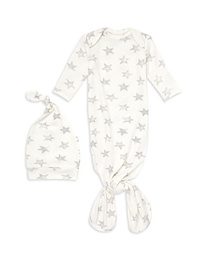 Aden and Anais Unisex 2 Pc. Star Print Snuggle Knit Gown & Hat Set - Baby | Bloomingdale's (US)