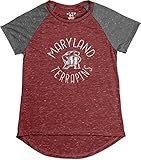 Blue 84 NCAA Maryland Terrapins Women's Gracie Confetti Raglan Tee, X-Large, Red | Amazon (US)