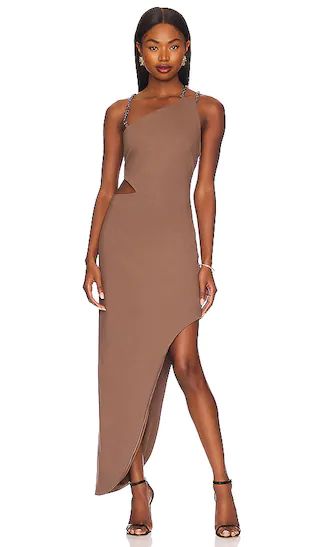 ELLIATT Obeah Dress in Taupe. - size L (also in S, XS) | Revolve Clothing (Global)