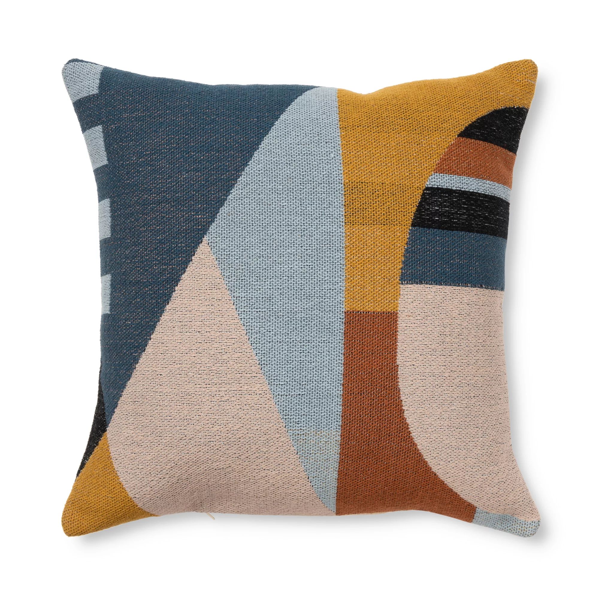 Mainstays Decorative Throw Pillow, Geo Face, Multi, 18" Square, Single Pillow | Walmart (US)