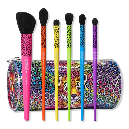 Morphe X Lisa Frank Blend Bright 6-Piece Brush Set + Bag - Morphe | Ulta Beauty | Ulta