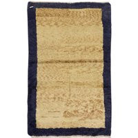 [638]Late 20Th Century Minimalist Handmade Central Anatolian ""Tulu"" Rug in Navy Blue & Camel. 3.2x5 Ft, Btek0231 | Etsy (US)