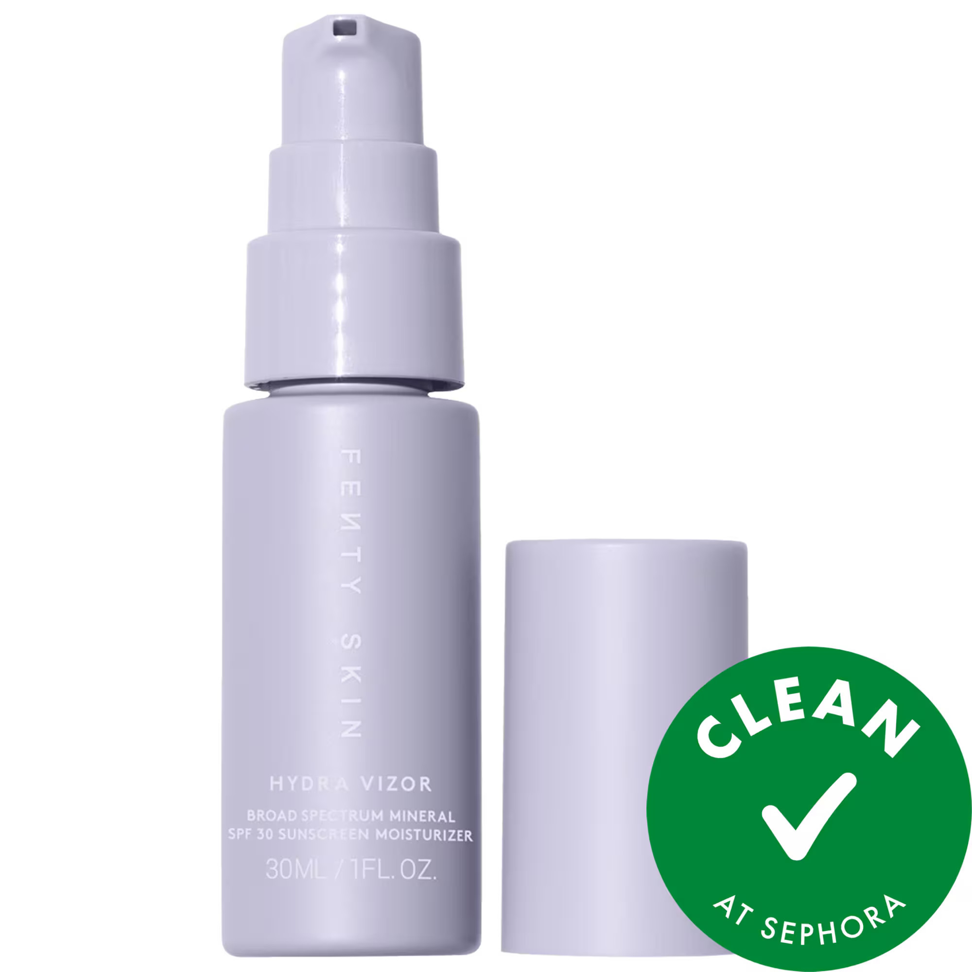 [998]Fenty Beauty by Rihanna Mini Hydra Vizor Mineral Sunscreen SPF 30 Refillable Moisturizer 1 oz / 30 mL | Sephora (US)