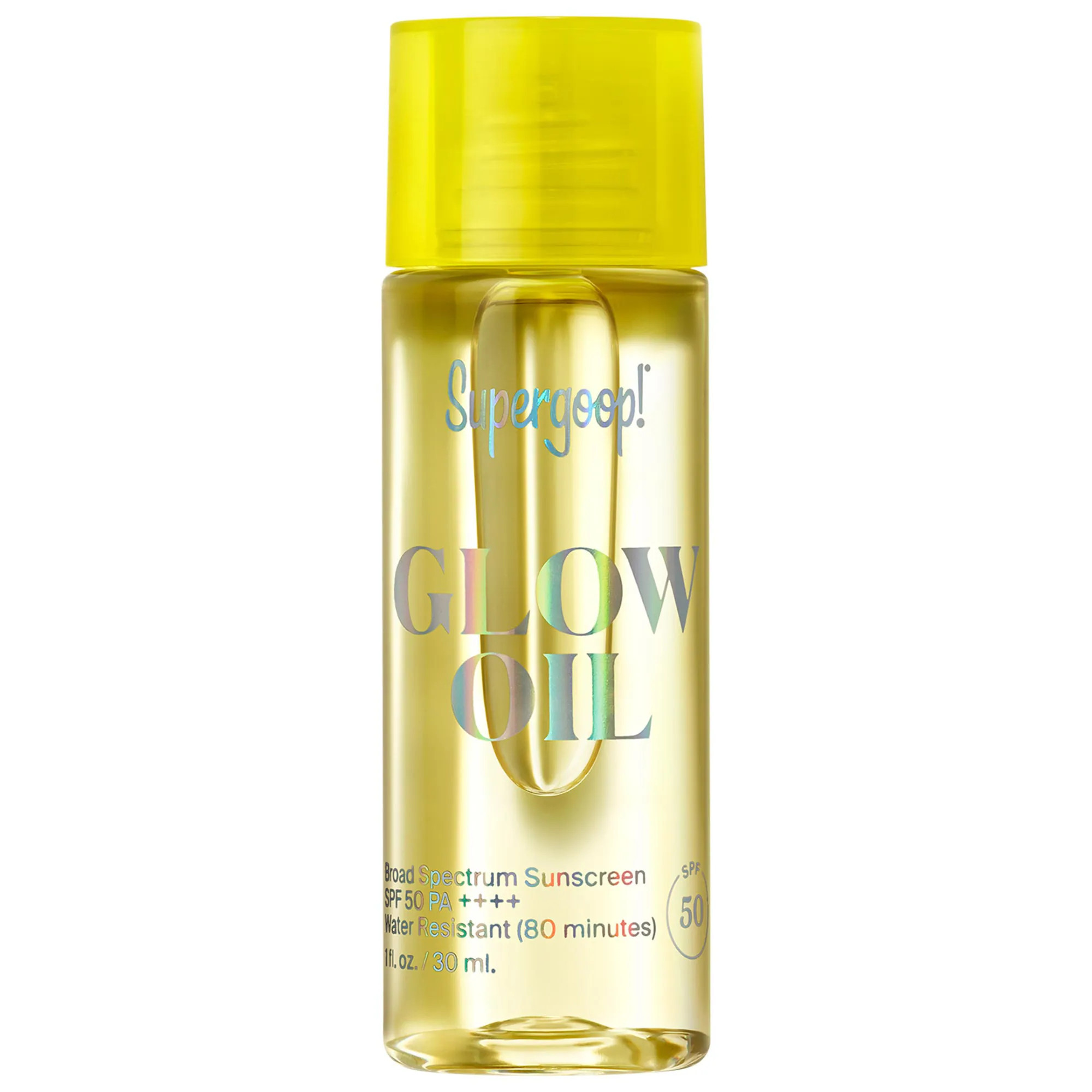 [998]Supergoop! Mini Glow Oil SPF 50 Dry Body Oil Sunscreen 1 oz / 30 ml | Sephora (US)