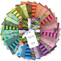 [638]Tula Pink Everglow & Neon True Colors Fat Quarter Bundle - 32 Pre-Cut Pieces | Etsy (US)