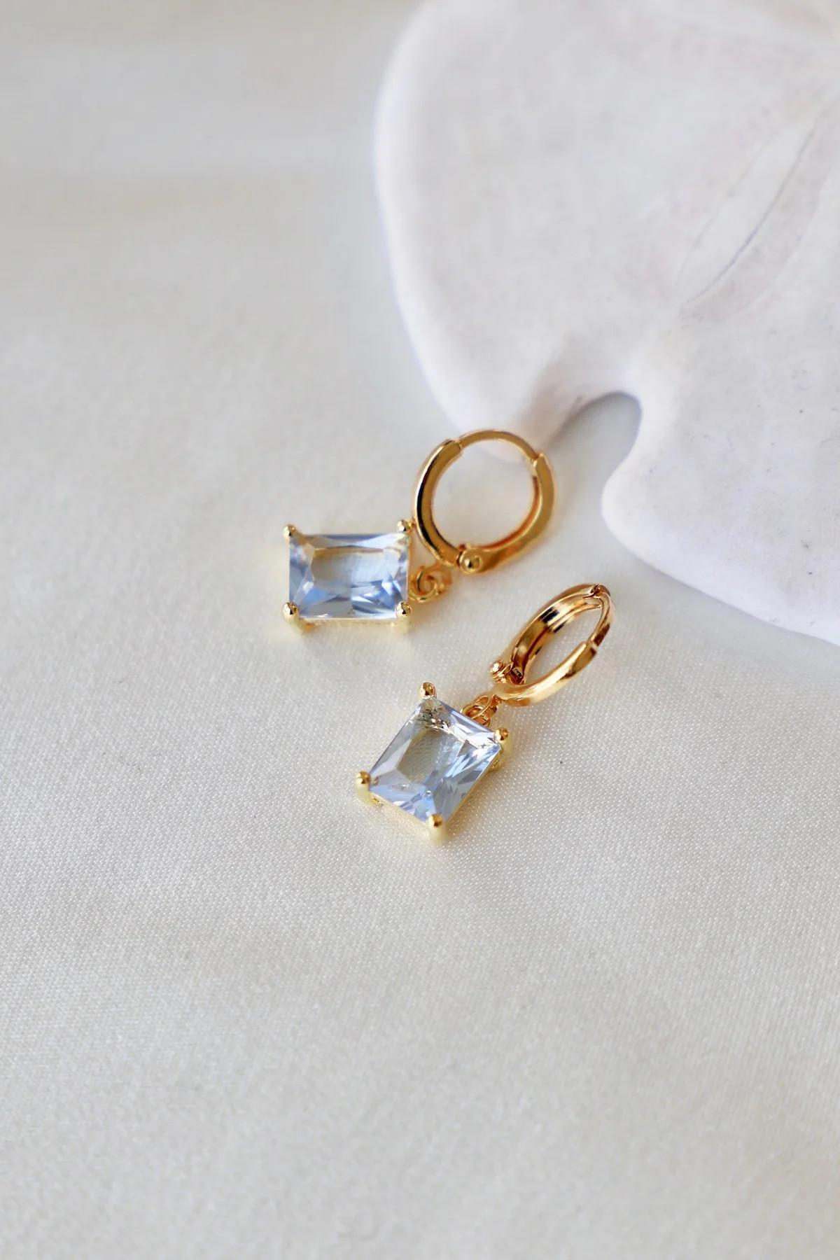 LARGE RECTANGLE HUGGIE | Katie Waltman Jewelry