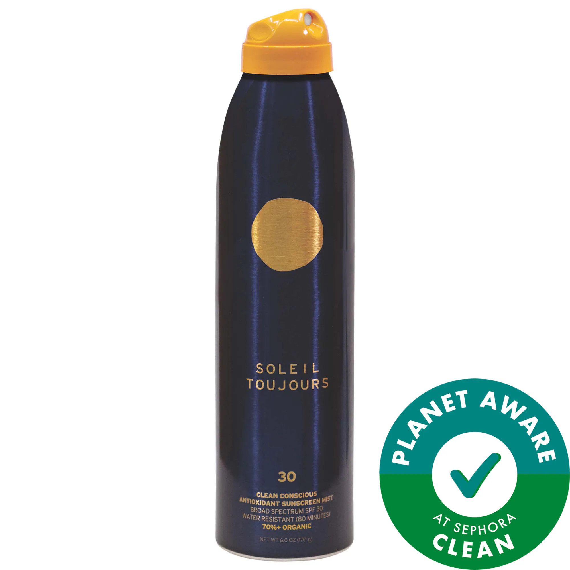 [998]Soleil Toujours Clean Conscious Body Sunscreen Mist with Vitamin C SPF 30 6 oz / 178 mL SPF 30 | Sephora (US)