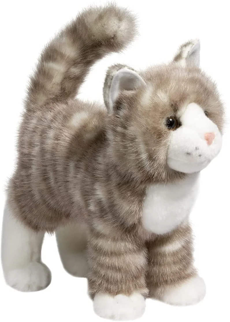 Douglas Zipper Grey Tabby Cat Plush Stuffed Animal | Walmart (US)