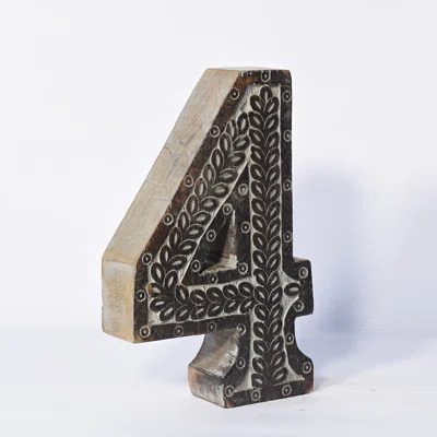 [608]Alaizha Handmade Eco-Friendly "4" Numeric Number | Wayfair North America