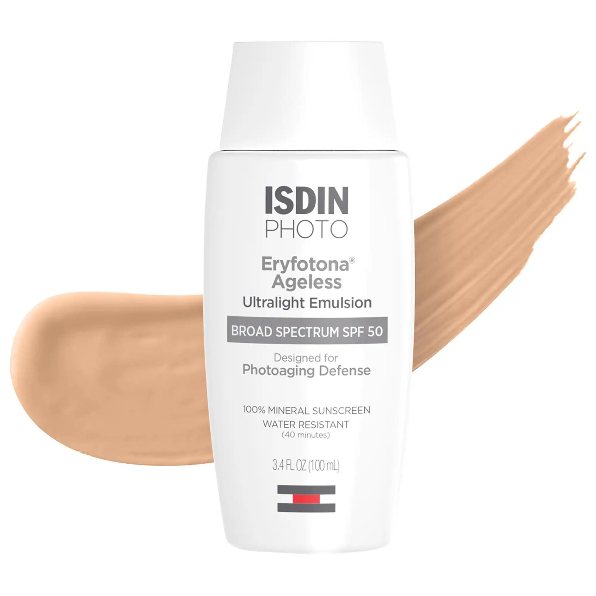 [998]ISDIN Eryfotona Ageless Ultralight Tinted Mineral Sunscreen SPF 50 3.4 oz / 100 ml | Sephora (US)