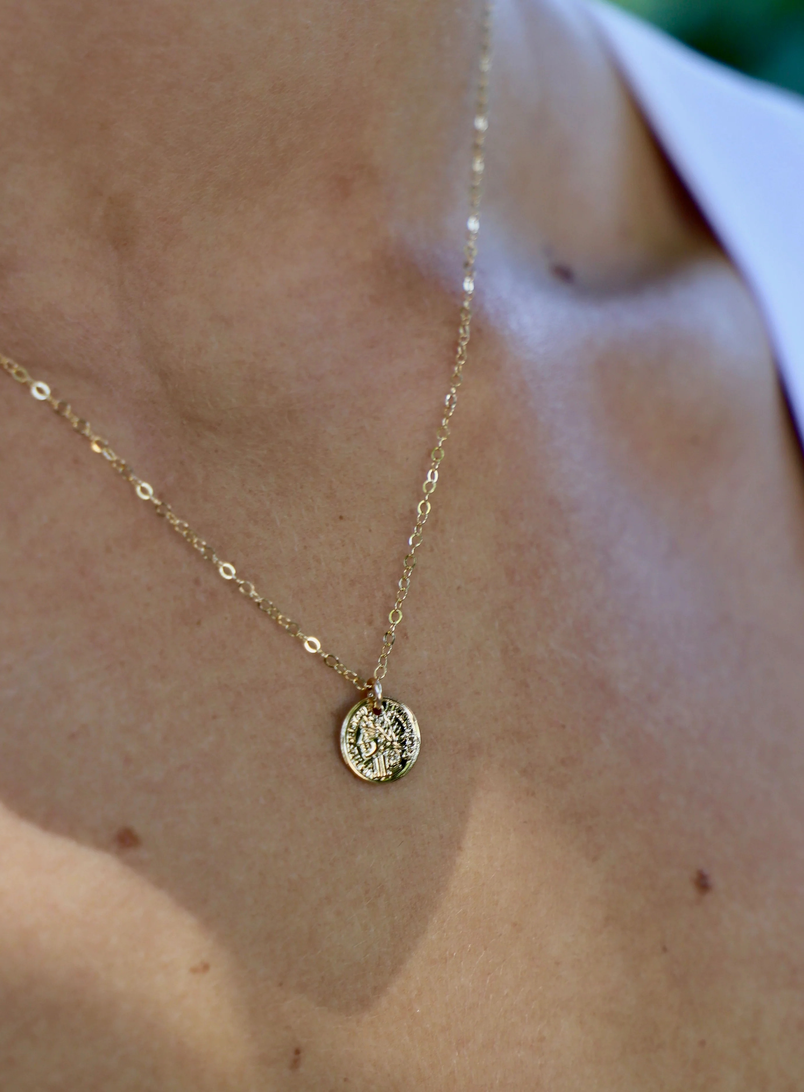 PETITE COIN NECKLACE | Katie Waltman Jewelry