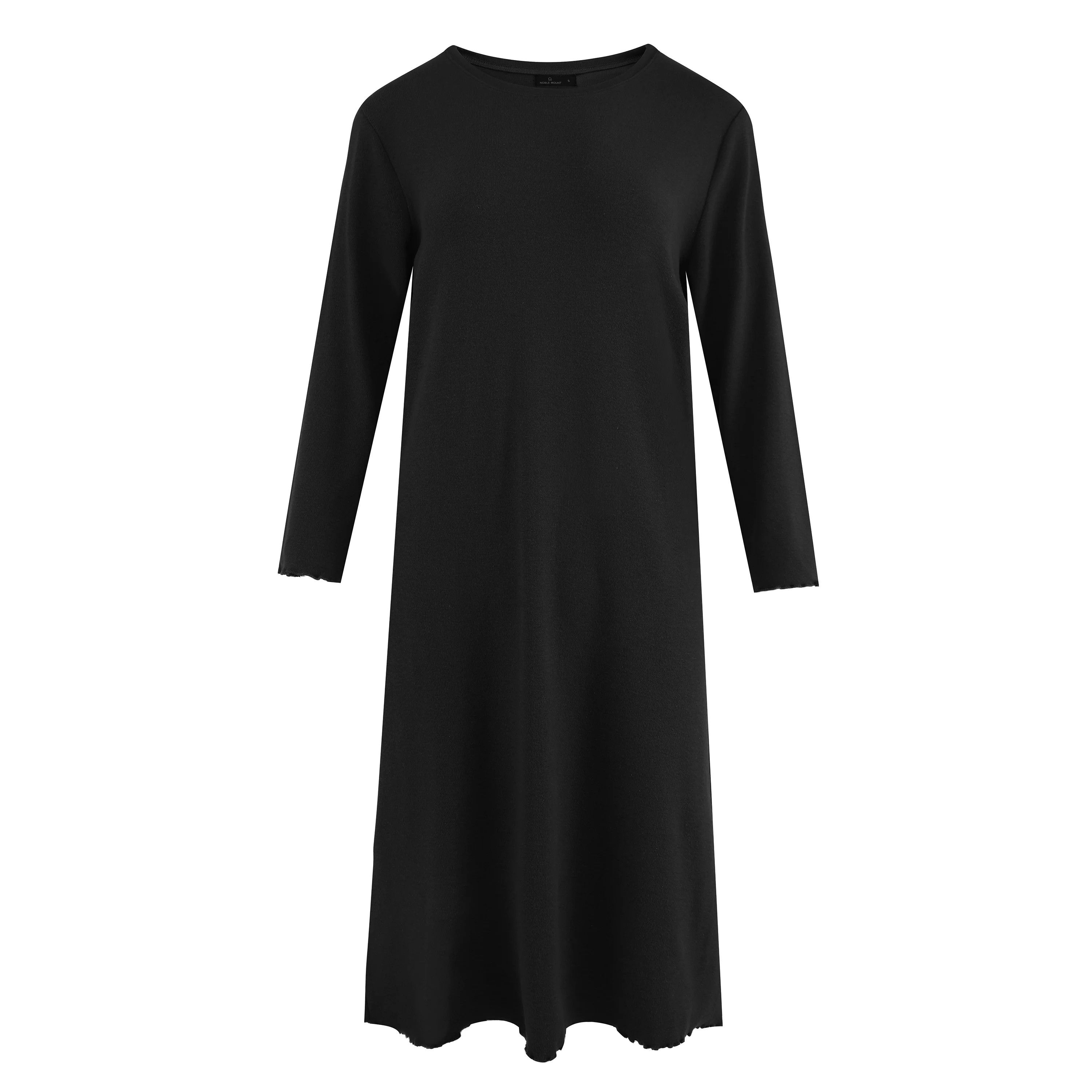 Noble Mount Women's Cozy Rib Sleep Dress (3/4 Sleeve) | Walmart (US)