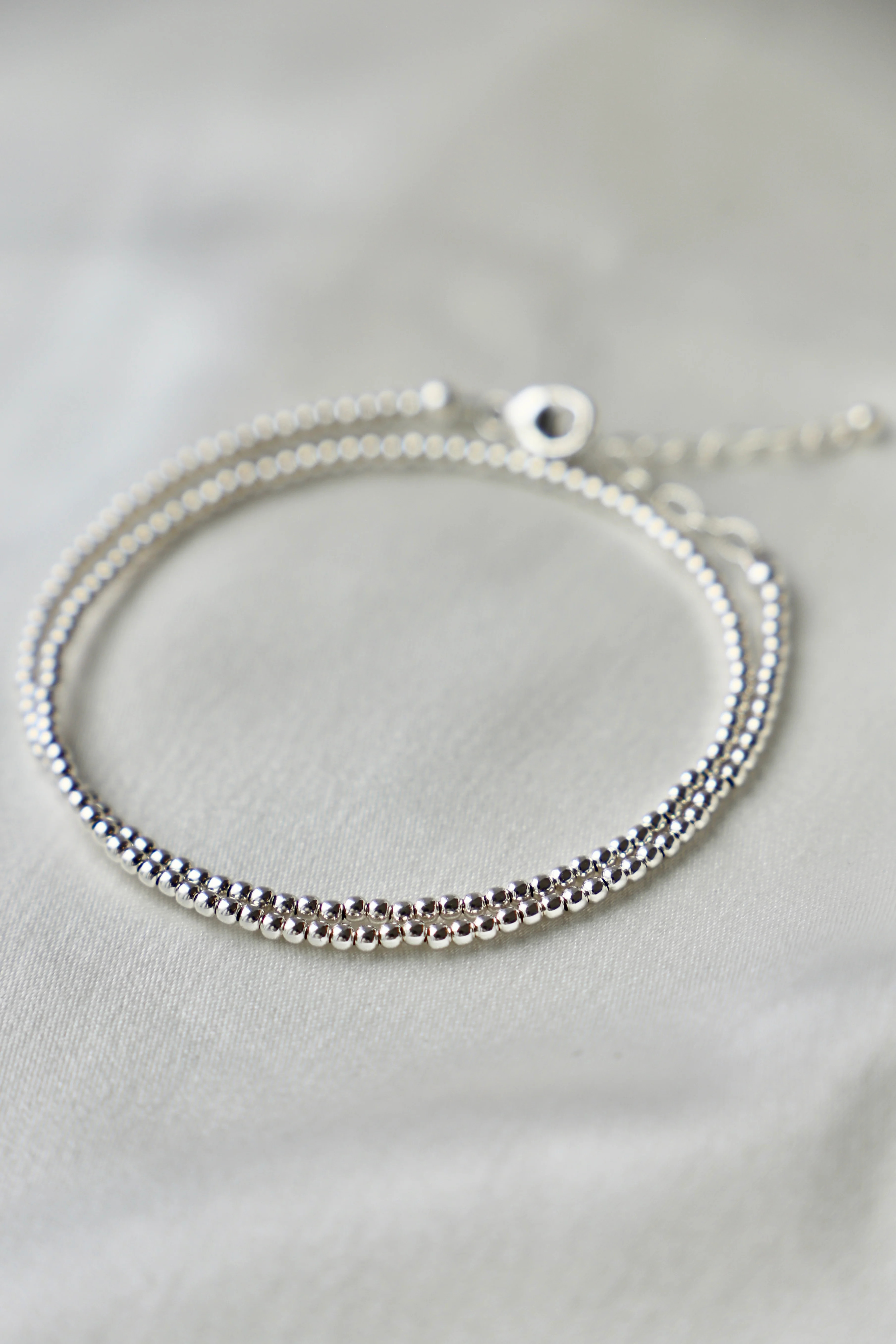 STERLING SILVER DOUBLE WRAP BRACELET | Katie Waltman Jewelry