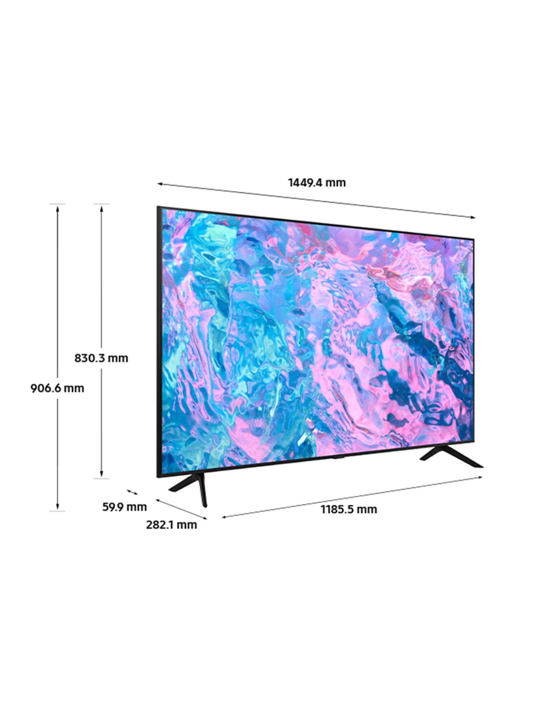 Samsung UE65CU7100 (2023) LED HDR 4K Ultra HD Smart TV, 65 inch with TVPlus, Black | John Lewis (UK)