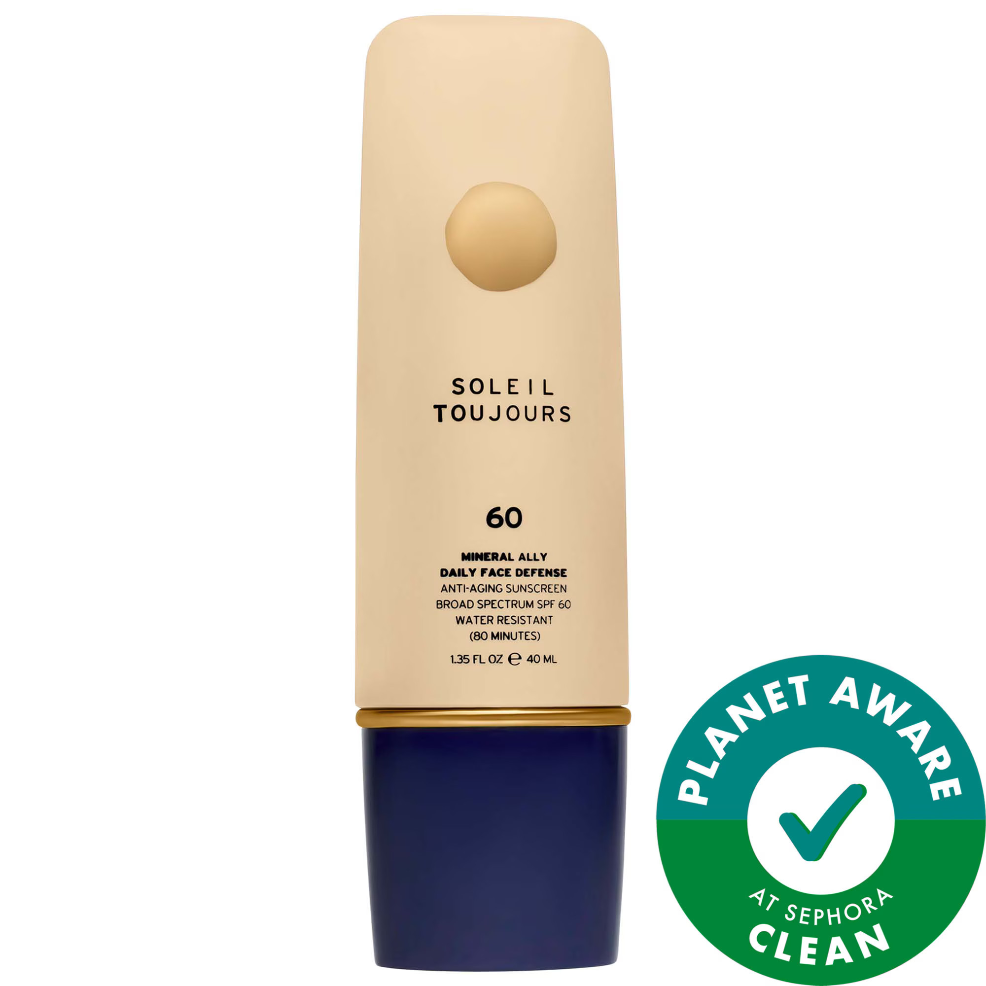 [998]Soleil Toujours Daily Defense Moisturizer Mineral SPF 60 with Vitamin C 1.3 oz / 40 mL | Sephora (US)