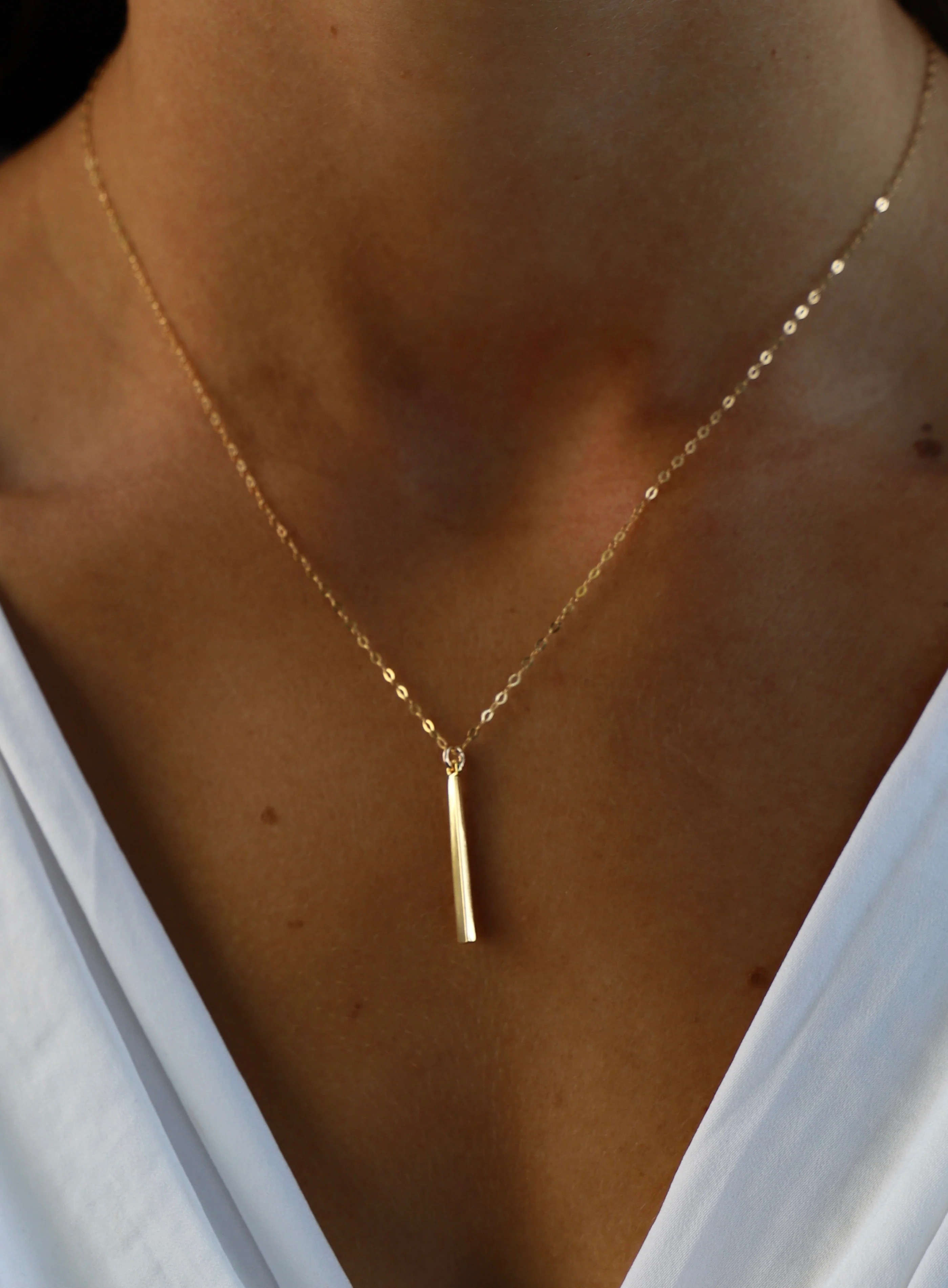 PETITE BAR NECKLACE | Katie Waltman Jewelry