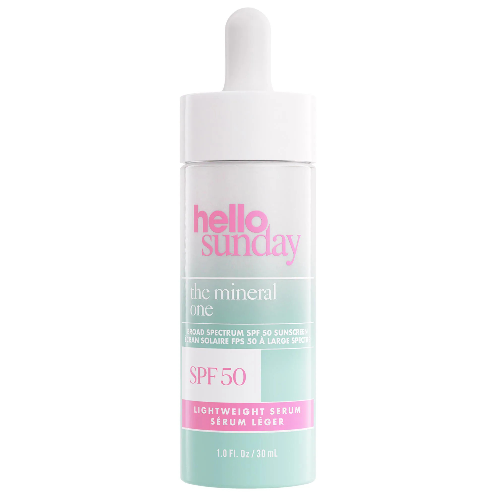[998]Hello Sunday The Mineral One SPF 50 Hydrating and Luminating Face Serum with Hyaluronic Acid 1 oz | Sephora (US)