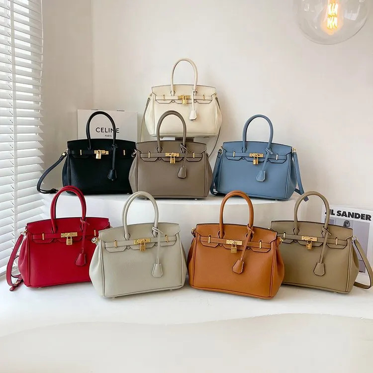 Women Luxurys Designer Kellies Birkin Bag Top Cowhide Leather 25CM 30CM Tote Shoulder Classic Han... | DHGate