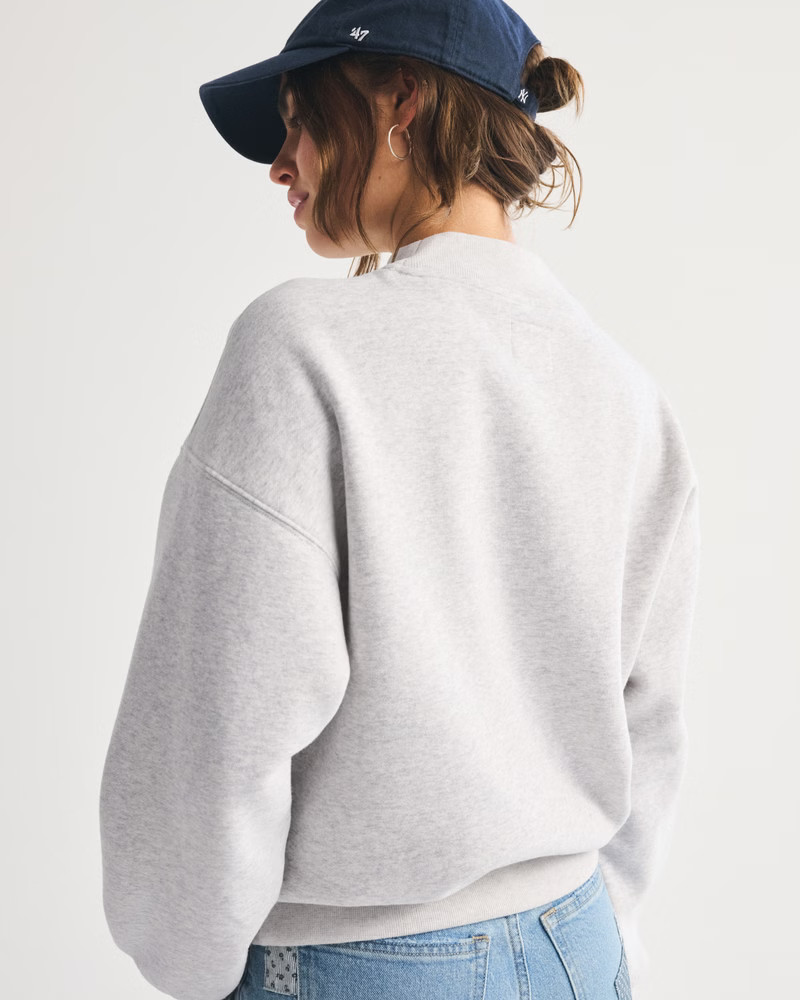 Women's Sunday Mockneck Crew | Women's Tops | Abercrombie.com | Abercrombie & Fitch (US)