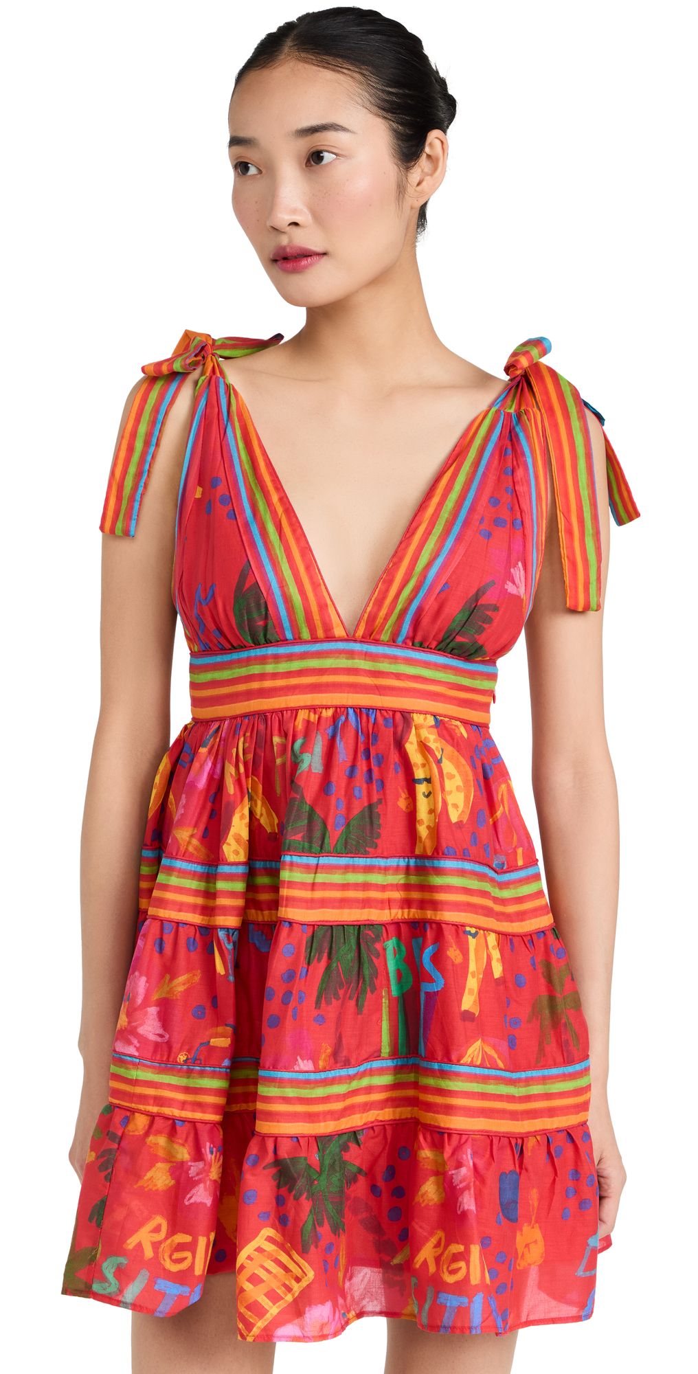 FARM Rio Red Good Vibes Mini Dress | Shopbop