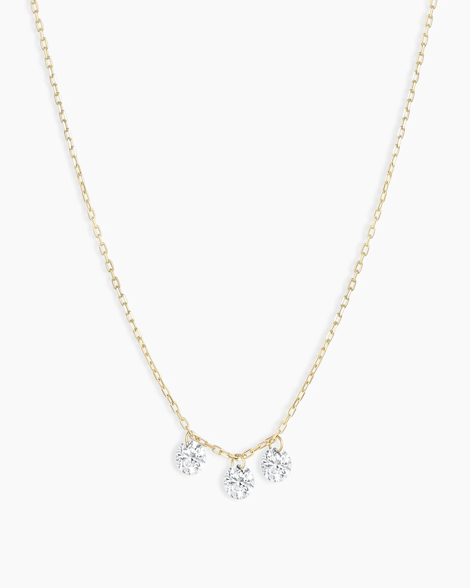 Trio Floating Diamond Necklace | gorjana