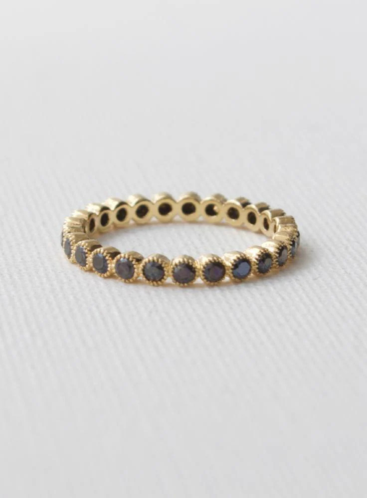 ROUND ETERNITY BAND- BLACK | Katie Waltman Jewelry