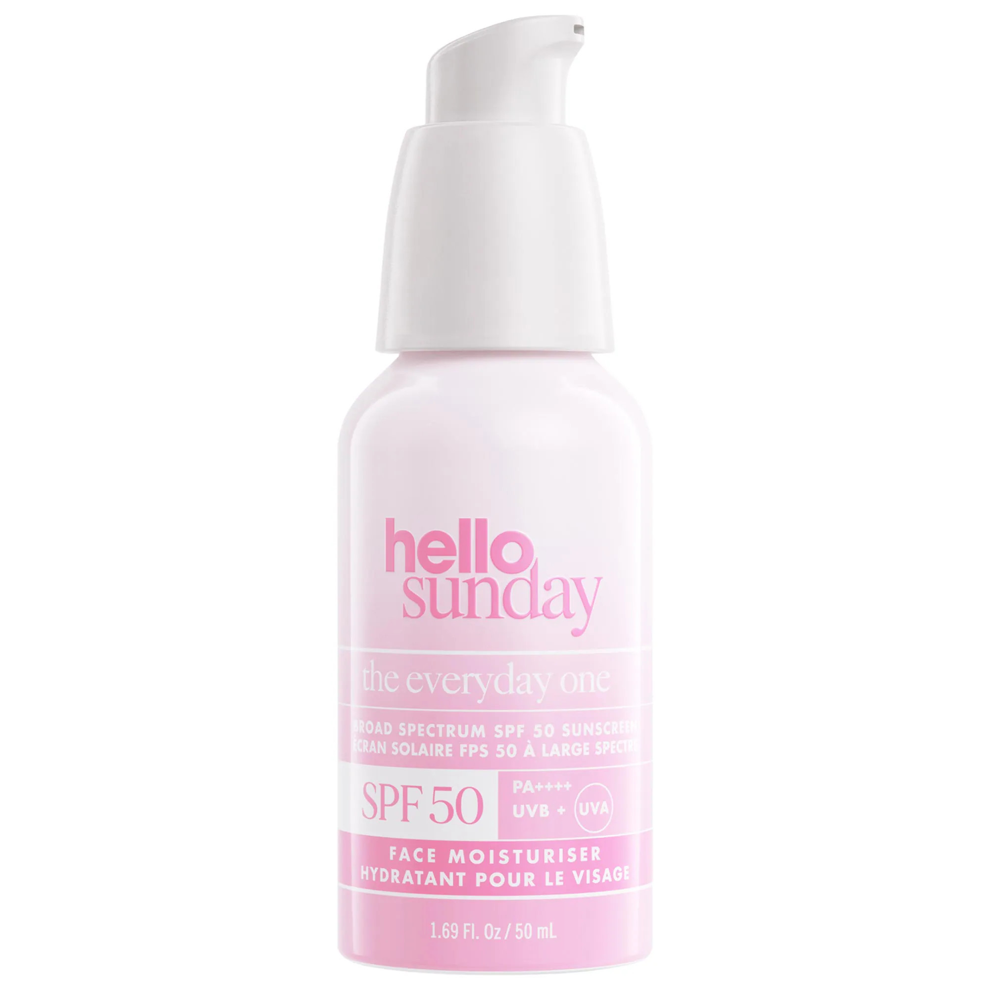 [998]Hello Sunday The Everyday One SPF 50 Face Sunscreen Moisturizer with Hyaluronic Acid 1.69 oz | Sephora (US)