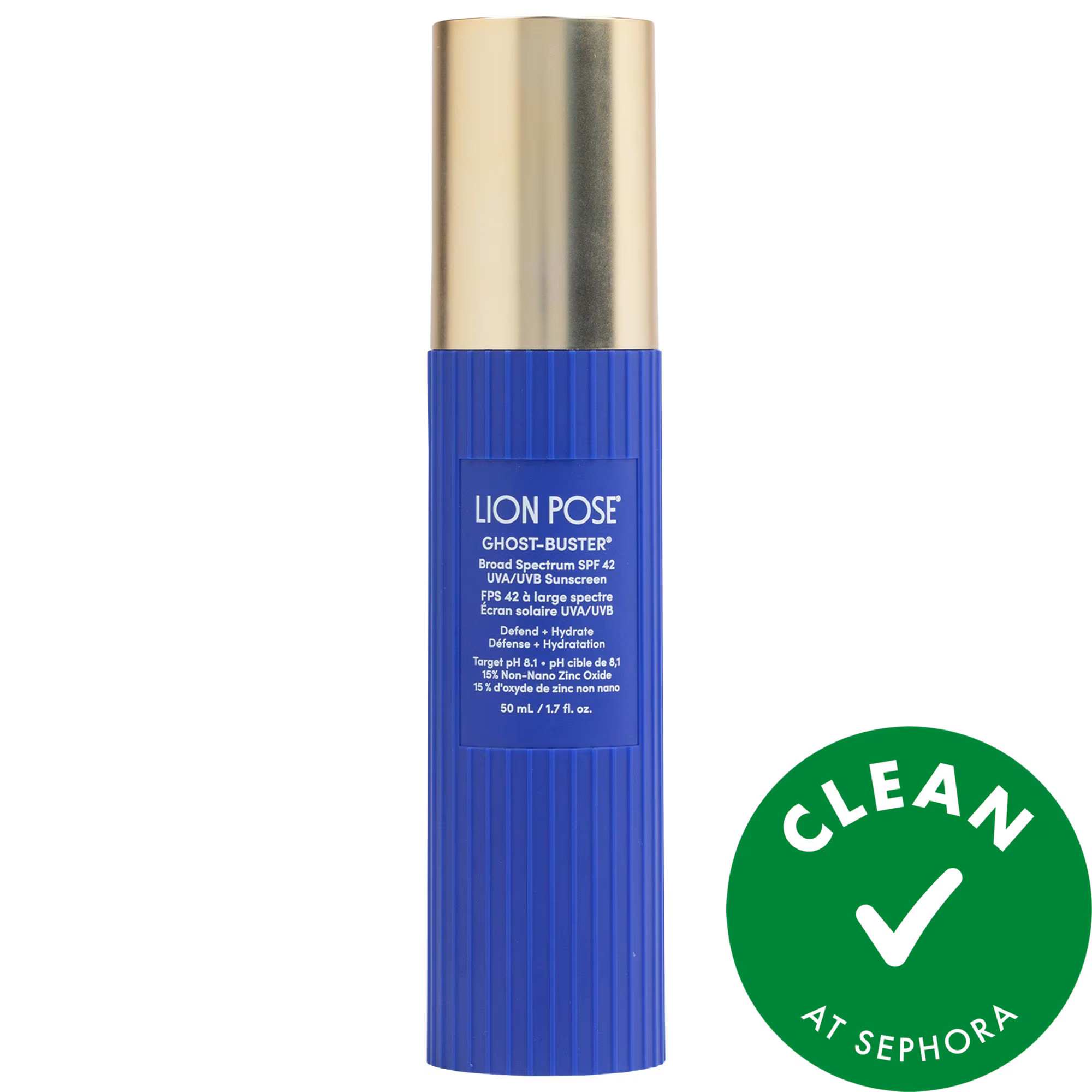 [998]Lion Pose Ghost-Buster 100% Mineral Sunscreen SPF 42 with Super Zinc for No White-Cast 1.7 oz | Sephora (US)