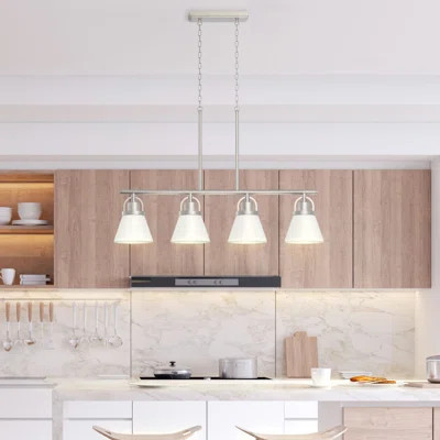 [707]Tula 4-Light Cone Shaded Linear Chandelier | Wayfair North America