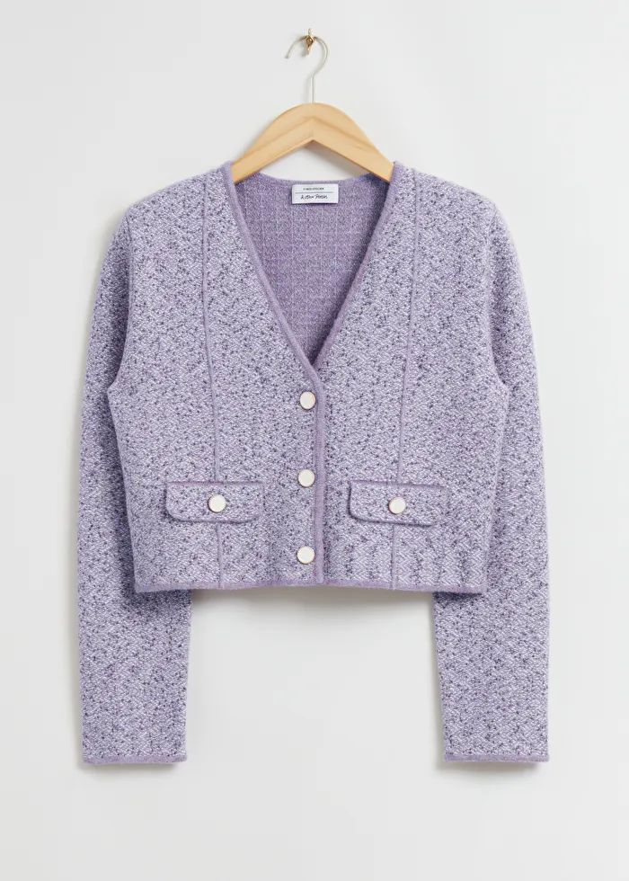 Metallic Knitted Tweed Cardigan | & Other Stories