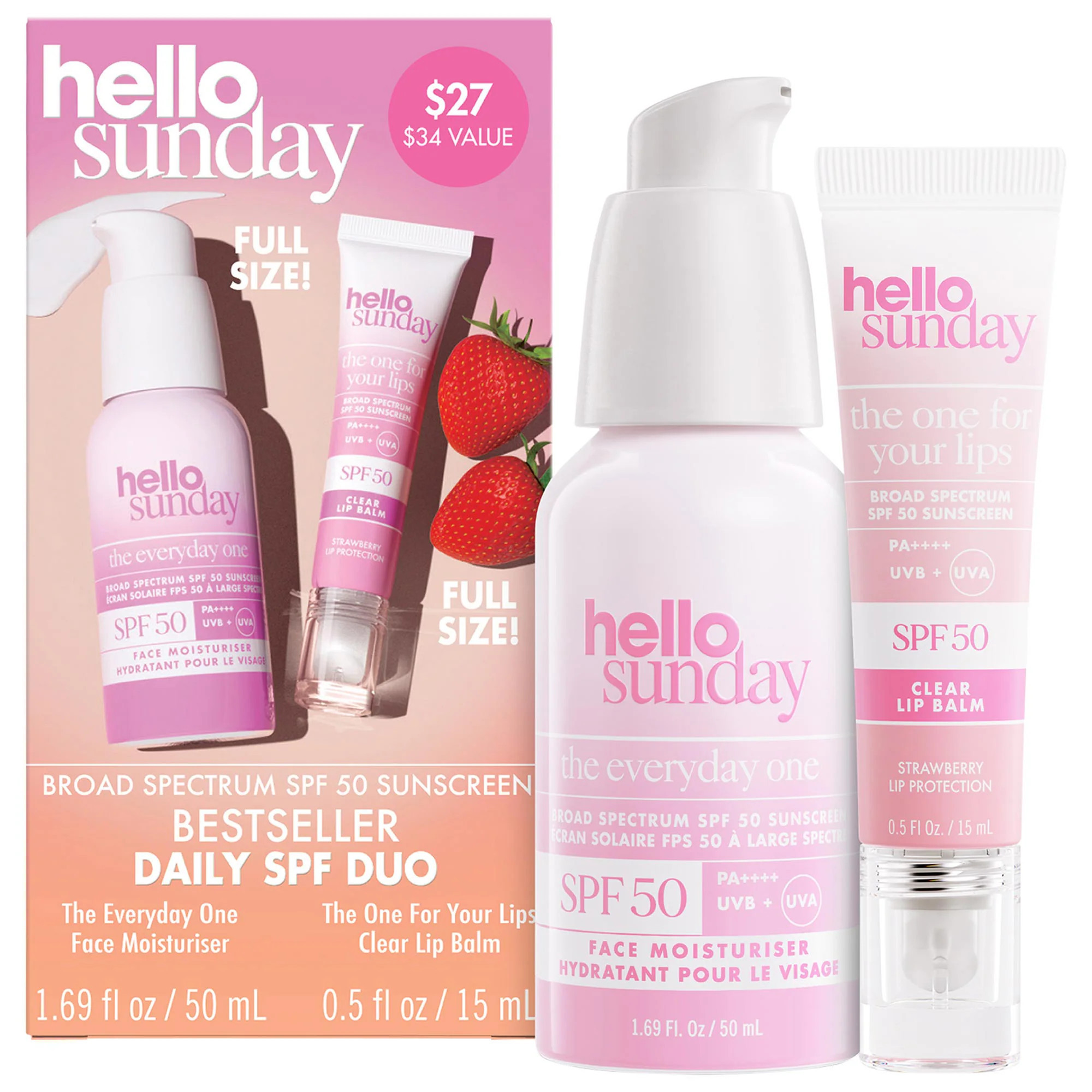 [998]Hello Sunday The Bestseller Daily SPF Duo with Broad Spectrum SPF 50 | Sephora (US)