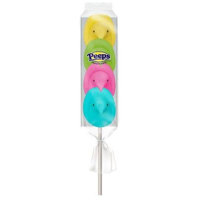 Peeps Easter Rainbow Marshmallow Chick Pop - 1.375oz | Target
